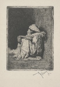 Zittende Arabier door Mariano José María Bernardo Fortuny y Carbó