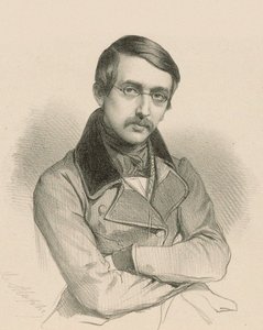 Portret van de dramaturg Auguste Anicet-Bourgeois 1806-1870