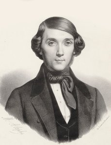 Portret van de pianist en componist Jean-Henri Ravina 1818-1906, ca. 1845