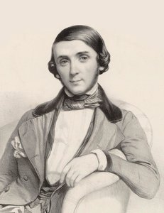 Portret van de pianist en componist Jean-Henri Ravina 1818-1906, ca 1845 door Marie Alexandre Menut Alophe