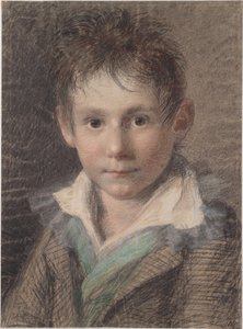 Halflang portret van een jongen