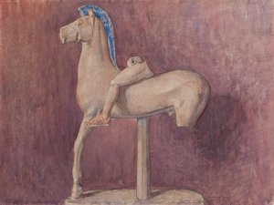 Paard met ruiter (Akropolis museum inv. 700)