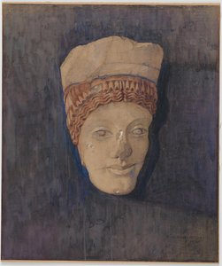 Hoofd van Kore (Akropolis museum inv. 696) door Marie Henriques