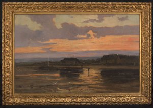 Eenzaamheid in de avond: Morsalines (Manche), ca. 1887
