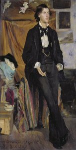 Portret van Henry Davison, 1880 door Marie Louise Catherine Breslau