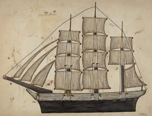 Pa. Duits Schip, 1938 door Marie Lutrell