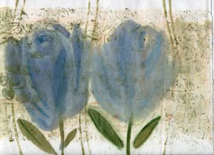 Blauwe Tulpen 2, 2020 door Marina Falco