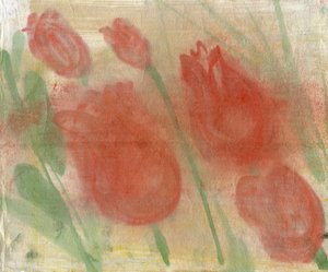 Rode Tulpen 1 door Marina Falco