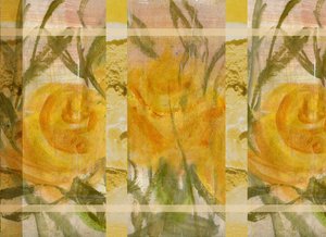 Gele Bloemen 3 door Marina Falco