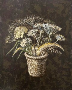 Rustieke mand met wilde bloemen door Marina Kozyr