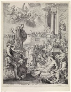 H. Franciscus Xaverius wekt een dode tot leven door Marinus Robyn van der Goes