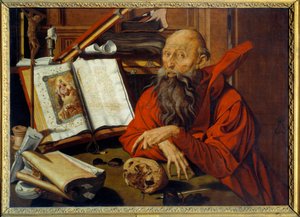 Heilige Hiëronymus Mediterend