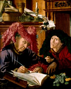 Twee belastinginners, ca. 1540 door Marinus van Reymerswaele