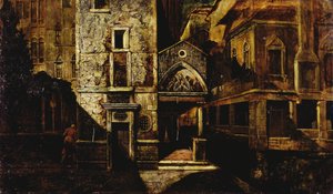 Een hoek in Venetië door Mario de (1852 1924) Maria