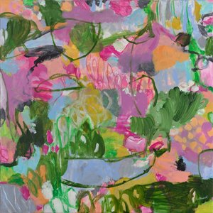 Kleurrijke abstracte tuin door Marisol Evora