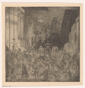 Koningin van Seba in Jeruzalem door Marius Bauer