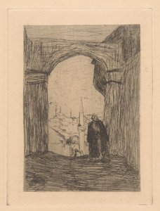 Poort in Constantinopel door Marius Bauer