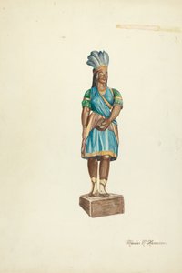 Houten Indiaanse vrouw