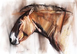 Rustend Paard door Mark Adlington