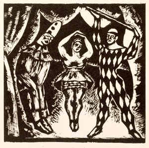 Harlequinade door Mark Gertler