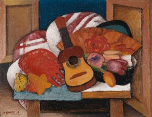 Studie voor De Spaanse waaier door Mark Gertler