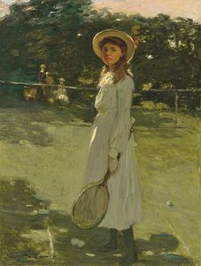 De tennisser (olieverf op doek)