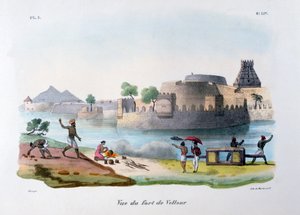 Het Fort van Vellore, India door Marlet et Cie