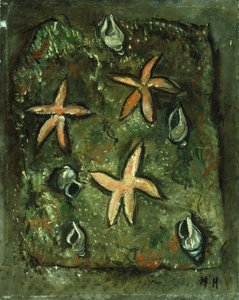 Zeesterren en Schelpen door Marsden Hartley