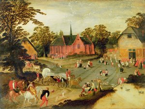 Onbekend Schilderij door Marten van Cleve