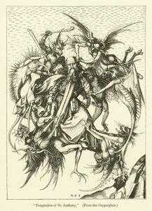 De verzoeking van Sint Antonius door Martin (after) Schongauer