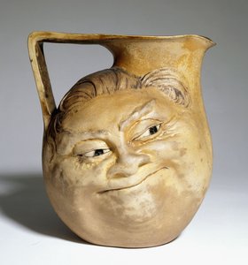 Een groteske kruik van de Martin Brothers met een humoristisch gezicht, 1898 door Martin Brothers