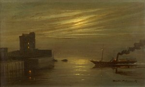 Broughty Castle - Maanlichtscène
