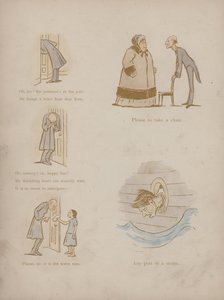 Pagina uit de Humours of Cynicus (gekleurde gravure) door Martin  Anderson