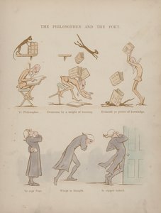 Pagina uit de Humours of Cynicus (gekleurde gravure) door Martin  Anderson