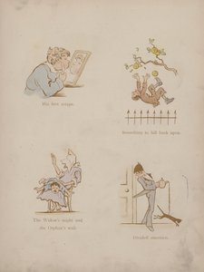 Pagina uit de Humours of Cynicus (gekleurde gravure) door Martin  Anderson