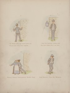 Pagina uit de Humours of Cynicus (gekleurde gravure) door Martin  Anderson