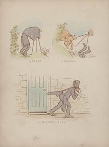 Pagina uit de Humours of Cynicus (gekleurde gravure) door Martin  Anderson