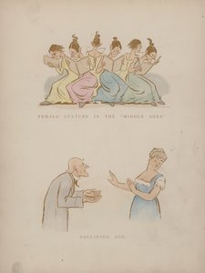 Pagina uit de Humours of Cynicus (gekleurde gravure) door Martin  Anderson