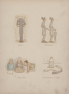 Pagina uit de Humours of Cynicus (gekleurde gravure) door Martin  Anderson