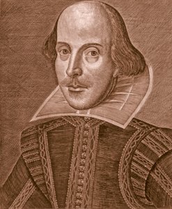 Portret van Shakespeare, 1623 door Martin Droeshout