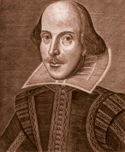 Portret van Shakespeare, 1623 door Martin Droeshout