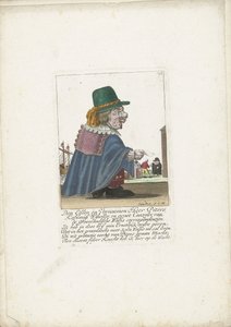 De dwerg Piters Kahlmüß Wisseller als walvisvaarder, ca. 1710