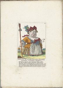 De dwerg Ruffanella als herderin, ca. 1710