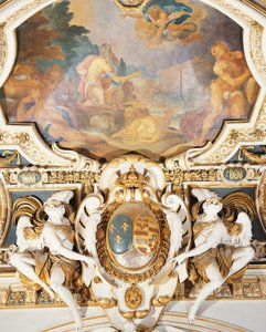 Noach en zijn familie die de ark binnengaan, in kapel, Kasteel van Fontainebleau, Frankrijk