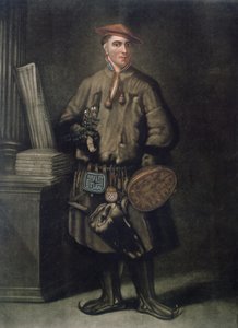 Carolus Linnaeus (1707-78) in zijn Laplandse kleding, gegraveerd door Henry Kingsbury, gepubliceerd 1805 door Martin Hoffman