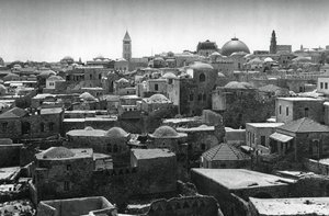 Jeruzalem en koepel van de Heilig Grafkerk, 1937