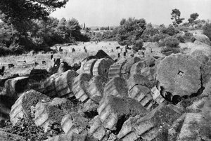 Tempel van Jupiter/Zeus, Olympia, Griekenland, 1937