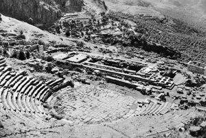 Theater en tempel van Apollon, Delphi, Griekenland, 1937