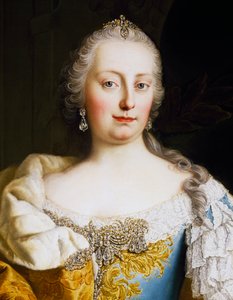 Portret van keizerin Maria Theresia van Oostenrijk (Wenen) door Martin II Mytens or Meytens