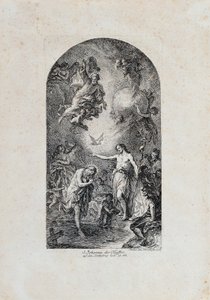 Doop van Christus door Martin Johann Schmidt